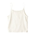 thumbnail image 3 of KDDYLITQ Cotton Linen Tank Tops for Women 2026 Summer Sleeveless Spaghetti Strap Tees Casual Loose Soild Color Tunic Shirts White M, 3 of 3