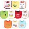 Hudson Baby Unisex Baby Cotton Terry Drooler Bibs with Fiber Filling