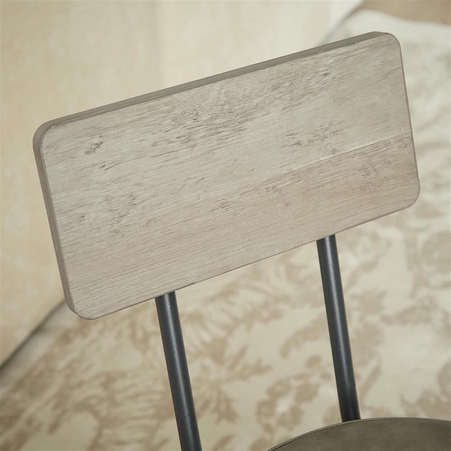 Demi Bonn 4-Piece Dining Table Set with 3 PU Leather Bar Chairs,dustrial Kitchen Bar Table Furniture Sets for Living Room, Apartment, Gray