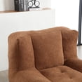 thumbnail image 5 of PORKISS Oversize Bean Bag Chairs with Ottoman, Memory Foam Soft Lazy Sofa for Adults and Kids, Velvet Brown, 5 of 12