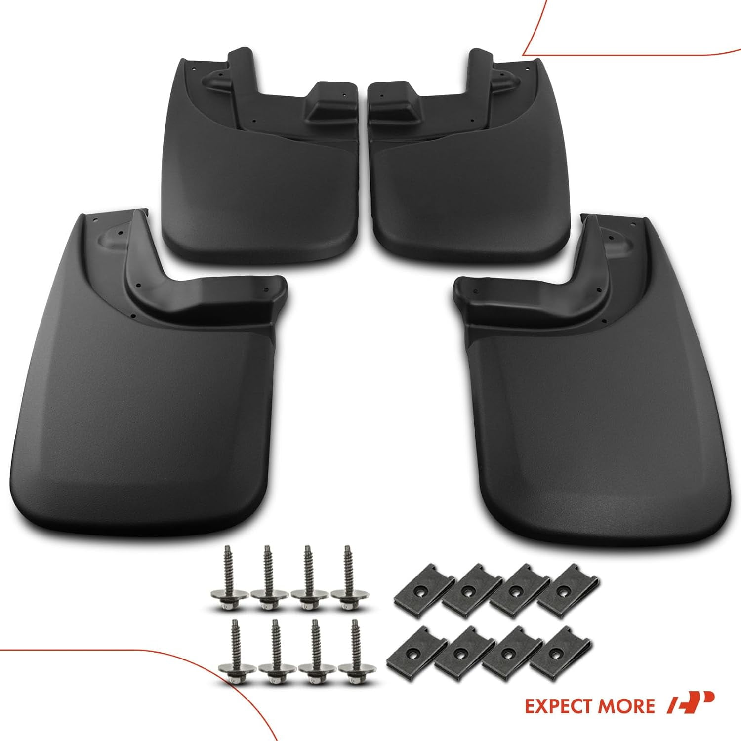 A-Premium Splash Guard Mud Flaps Mudflaps Replacement for Toyota Tacoma 2005-2015 with OE Fender Flares Front and Rear 4-PC Set
