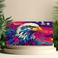 thumbnail image 4 of License Plate, Colorful Eagle and Flag Decorative Front,Personalized Stainless Steel License Plate Cover For Men Women,12.2" X 6.2", 4 of 6