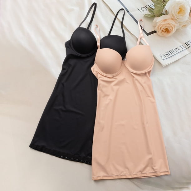 COMFREE Shapewear Full Slips Dress for Women Bra Slips Under Dresses Tummy  Control Shapewear Dress Seamless Body Shaper - Walmart Business Supplies