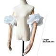 thumbnail image 3 of Breathable Crinkle Bridal Gloves Long Sleeves Soft Nylon for Weddings & Formal Ceremonies, 3 of 9
