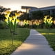 thumbnail image 5 of Luces de suelo de flor de lirio solar, paquete de 2 lámparas decorativas de jardín al aire libre, luces de estaca LED impermeables de 27.56 ", decoración de patio multicolor con energía solar, 5 of 6