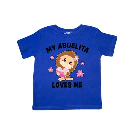 

Inktastic My Abuelita Loves Me with Bigfoot Gift Toddler Toddler Girl T-Shirt