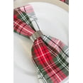 thumbnail image 2 of DII Christmas Plaid 100% Cotton Oversized Napkin for Holidays, Family Gatherings, & Christmas Dinner - Set of 6 (20x20"), 2 of 3