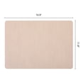 thumbnail image 6 of Set of 6 Leather Placemats for Kitchen Dining Table Decor, Washable, Heat-Resistant Table Mats Beige 16.9x11.8inch, 6 of 6
