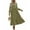 Army Green, variant on Fall Long Dress for Women Crewneck Casual Long Sleeve Pleated Dresses with Pockets