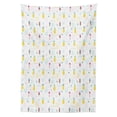 thumbnail image 3 of Ambesonne Abstract Tablecloth Rectangular Table Cover, Ice Cream Pineapple, 60"x84", Multicolor, 3 of 4
