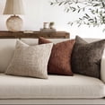 thumbnail image 4 of THOPBPRK Textured Throw Pillow Covers Thick Chenille Decorative Pillows Terracotta 18x18 Inch Set of 2 Modern Boho Farmhouse Home Decor Neutral Cushion Covers for Couch Sofa Living Room Bedroom, 4 of 7