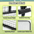 thumbnail image 6 of L-Shaped Baseball Net for Batting Cages, Baseball Pitching Net with Wheels - 84''H x 84''W, with 42'' x 42'' Cutouts,include Carry Bag, 6 of 9