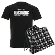 CafePress - I Might Be A Mechanic But I Ca Men's Dark Pajamas - Men's Dark Loose Fit Cotton Pajama Set