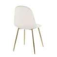 thumbnail image 4 of Silver Orchid  Stone Gold Dining Chair - Set of 2 Cream Velvet Velvet, 4 of 7
