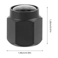 thumbnail image 2 of GETAJGHSD 4Pcs Copper Car Tire Valve Caps Black Stem Covers Universal Fit Decorative Protective Caps, 2 of 8