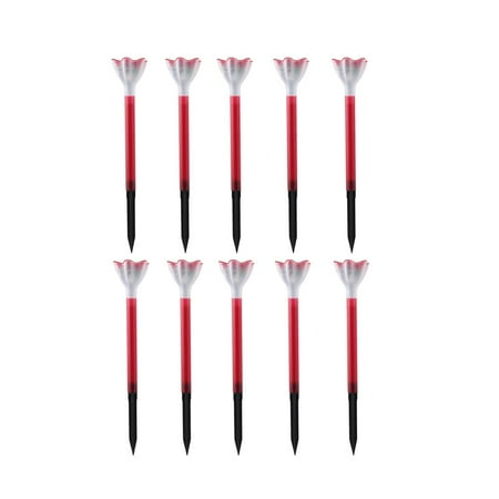 

Thinsont 10pcs LED Solar Garden Light Energy-saving Solar Stake Lamp Long-lasting Solar Pathway Light IP65 Waterproof Walk Way Lamp with for Built-in 40mAh Battery