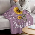 thumbnail image 3 of Violet Sunshine Sunflower Blanket Soft Cozy Warm Throw Blanket for Couch, Plush Fuzzy Flannel Fleece Blankets for Sofa, Pastoral Bees Farmhouse Floral Bed Blankets Lightweight Gifts for Men, 40"x50", 3 of 9