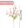 thumbnail image 3 of Artificial Flowers,24pcs Love Flower Branches Festival Heart Shaped Star Berry Cutting Simulation Red Home Decoration Flower Arrangement Jewelry, 3 of 4