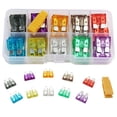 thumbnail image 1 of Juego surtido de 80 fusibles profesionales para automóvil con cuchillas estándar, extractor de fusibles de repuesto y caja de almacenamiento: 2 A, 3 A, 5 A, 7,5 A, 10 A, 15 A, 20 A, 25 A,, 1 of 5