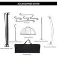 thumbnail image 4 of REDCAMP Swing Campfire Grill Stand, Collapsible Campfire Cooking Rack with 6 Hooks and Stainless Steel Grill Grate, Portable Dutch Oven Hanger for Bonfire and Outdoor Camping, Round, 4 of 9