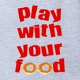 thumbnail image 2 of CafePress - FIN Play With Your Food 2 - Cute Infant Baby Football Bodysuit, 2 of 3