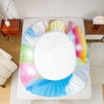 thumbnail image 5 of Castle Fairy Kids Teens Cute Bowknot Cat Queen Sheet Sets,Rainbow Animal Bed Set, 5 of 7