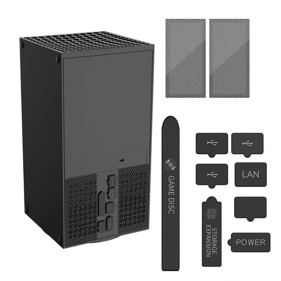 VONKY Couvercles de Prise de Console de Jeu Ports Bouchons Anti-Poussière Protecteurs de Ventilation Kit Accessoires Électroniques Remplacement pour Xbox Series X