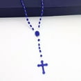 thumbnail image 5 of HOOUN Luminous Catholic Christ Jesus Cross Plastic Rosary Necklace Souvenirs Gifts-A13, 5 of 8