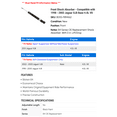 thumbnail image 2 of Front Shock Absorber - Compatible with 1998 - 2003 Jaguar XJ8 Base 4.0L V8 1999 2000 2001 2002, 2 of 2