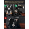 thumbnail image 5 of Espresso Machine, Yabano 3.5 Bar 4 Cup Steam Espresso Cappuccino Maker with Milk Frother, 800W, Black, 5 of 10