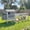 Gray Coop with Run, variant on Backyard Chicken Coop with Nesting Box, Weather Resistant Wooden Hen House, Walk-In Run Options, Fits 2-6 Chickens, Brown Coop with Run