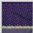 thumbnail image 3 of Soimoi Purple Cotton Voile Fabric Dot & Floral Panel Printed Craft Fabric by The Yard 42 Inch Wide, 3 of 3