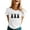 White, variant on Aayomet Tshirts Shirts For Women Womens T Shirts Short Sleeve V Neck Casual Summer Tops Tshirts,White M