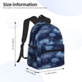 thumbnail image 2 of Pofeuu Starry Sky Print Laptop Backpack Travel Canvas Backpack for School Lightweight and Comfortable Backpack College Backpack Schoolbag, 2 of 6