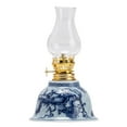 thumbnail image 2 of Daiosportswear Vintage Blue&White Ceramic Kerosene Lamp, 7x4.2x4.2in No Power Supply Desk/Outdoor/Emergency Light, Home Decor, Camping Essential, Gift Idea, 2 of 9