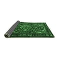 thumbnail image 2 of Ahgly Company Indoor Square Persian Emerald Green Traditional Area Rugs, 8' Square, 2 of 4