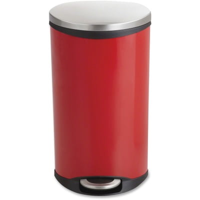 - Safco Ellipse Hands Free Step-On Receptacle SAF9902RD