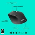 thumbnail image 6 of Logitech M720 Triathlon Multi-Device Wireless Mouse, Bluetooth, USB Unifying Receiver, 1000 DPI, 6 Programmable Buttons, 2-Year Battery, Compatible with Laptop, PC, Mac, iPadOS, 6 of 11
