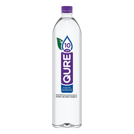 Qure Alkaline Water, 33.8 Ounce (Pack of 12) (The Best Alkaline Water)