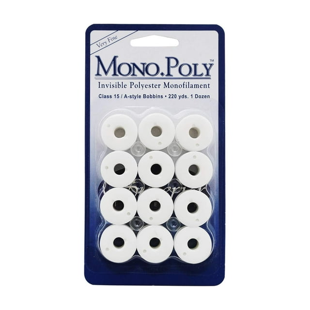 Superior Threads 119-CL15-CL Monopoly Bobinas preenrolladas transparentes