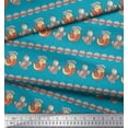 thumbnail image 3 of Soimoi Moss Georgette Fabric Circle & Bird Kids Print Fabric by Yard 42 Inch Wide, 3 of 3