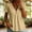 *Beige, variant on ClodeEU Women's V Neck Short Sleeve Peplum Top, Casual Loose Fit Flowy Summer Blouse Navy,Women's Plus XL