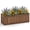Brown, variant on Costway Outdoor Wooden Planter Box Folding Raised Garden Plant Container with Drainage Hole