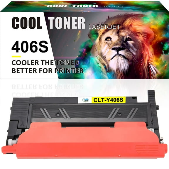 Cool Toner Compatible Toner Replacement for Samsung CLT-Y406S XAA Xpress C460W C410W CLP-360 366 365W CLX-3300 3305FW 3306W 3306FN Printer Ink (Yellow,1-Pack)