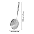 thumbnail image 3 of zhangmingg Stainless Steel Kitchen Strainer Slotted Spoon Utensil for Frying Wok Pasta Soup and Food Filtering, 3 of 4