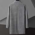 thumbnail image 4 of JTieacloth Sweater Jackets Men's Autumn And Winter Long Solid Color Slim Knit Cardigan Coat(Gray), 4 of 5