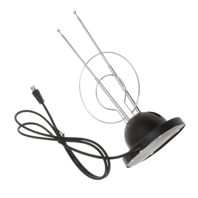 Antena HDTV de 25 a 40 millas de alcance, antena de TV de interior con forma de oreja de conejo, compatible con 4K, ATSC 3.0, UHF, VHF, canal de TV gratuito de 1080p