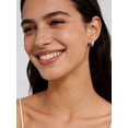 thumbnail image 4 of ChicSilver Solid 925 Sterling Silver Chunky Hoop Earrings for Women Hypoallergenic Thick Huggie Earring Wide Hoops Everyday Hoop Earrings, 4 of 9