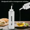 thumbnail image 3 of Olive Oil Dispenser Bottle, Stainless Steel Transparent Vinegar Cruet Oil And Vinegar Dispenser Set Cooking Oil Dispenser with Spout Oil Dispenser for Restaurants, Hotels, 3 of 7