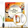 thumbnail image 3 of Designart "All That Jazz Colorful Joyful Expression" Abstract Collages Square Mirror For Wall Decor - Large Yellow Square Mirror Printed Wall Decor - Transitional Square Living Room Mirror, 3 of 5